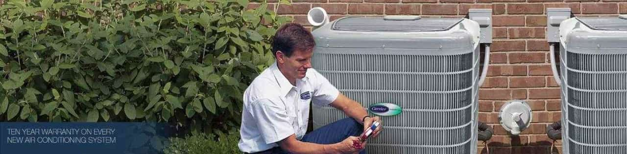 ac repairman fixing ac unit